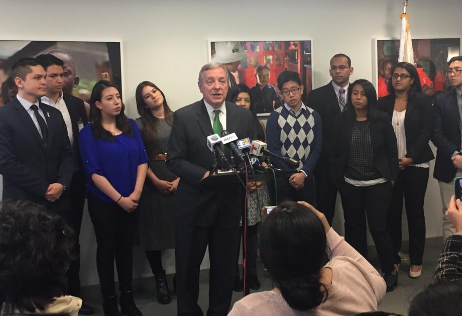 December 2, 2016 – Senator Durbin met with DREAMers and local stakeholders in Chicago to discuss the future of the DACA program.